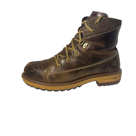 Women's Timberland Pro Alloy Toe Brown Work Boot A1 KJR Size 6.5 - Picture 5 of 16